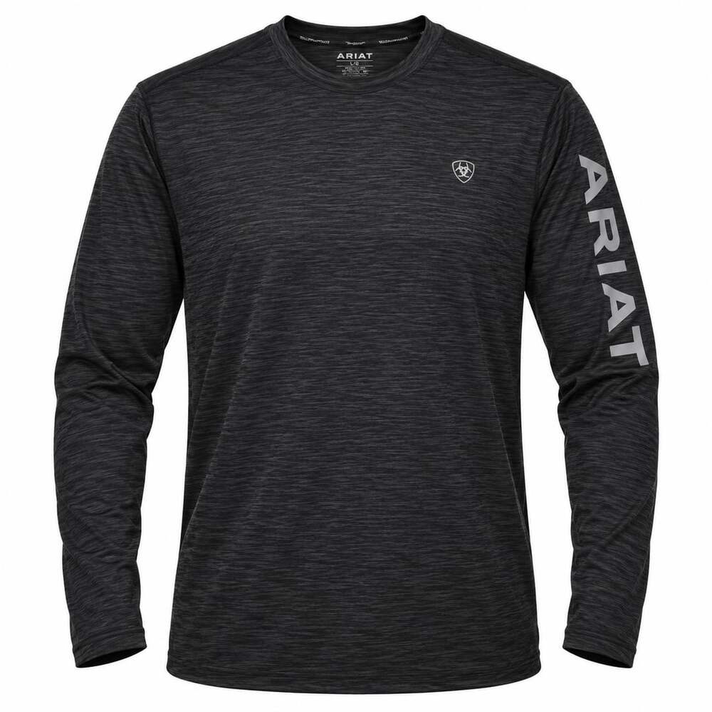 Ariat Ariattek Long Sleeve T-Shirt Size M Athletic Top Streetwear Casual